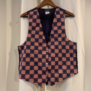 Blondie’s American Flag Vest Made In USA‎ OS